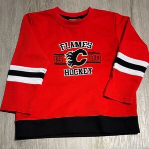 NHL Flames Hockey Kids Red Shirt